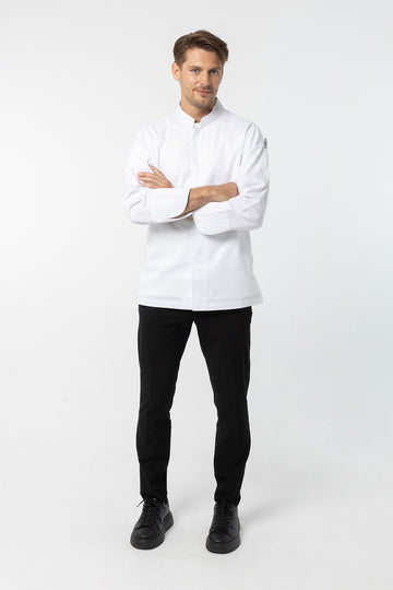 Chef Jacket (SEOUL) White (เสื้อเชฟรุ่นโซล)สีขาว